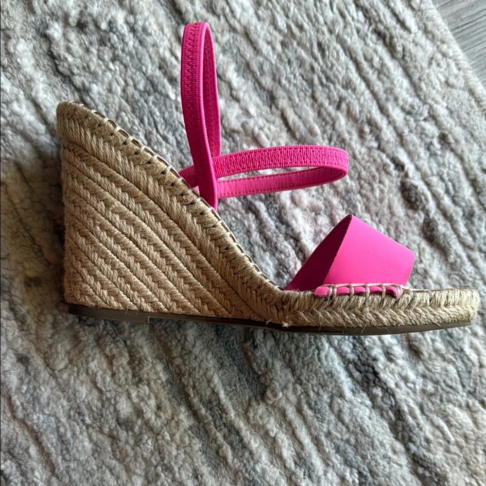 Steve Madden Pink Wedge Sandals - Picture 3 of 6